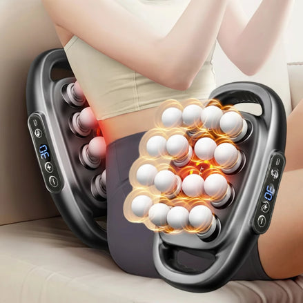16-Head Fascia Gun being used on a person's leg
