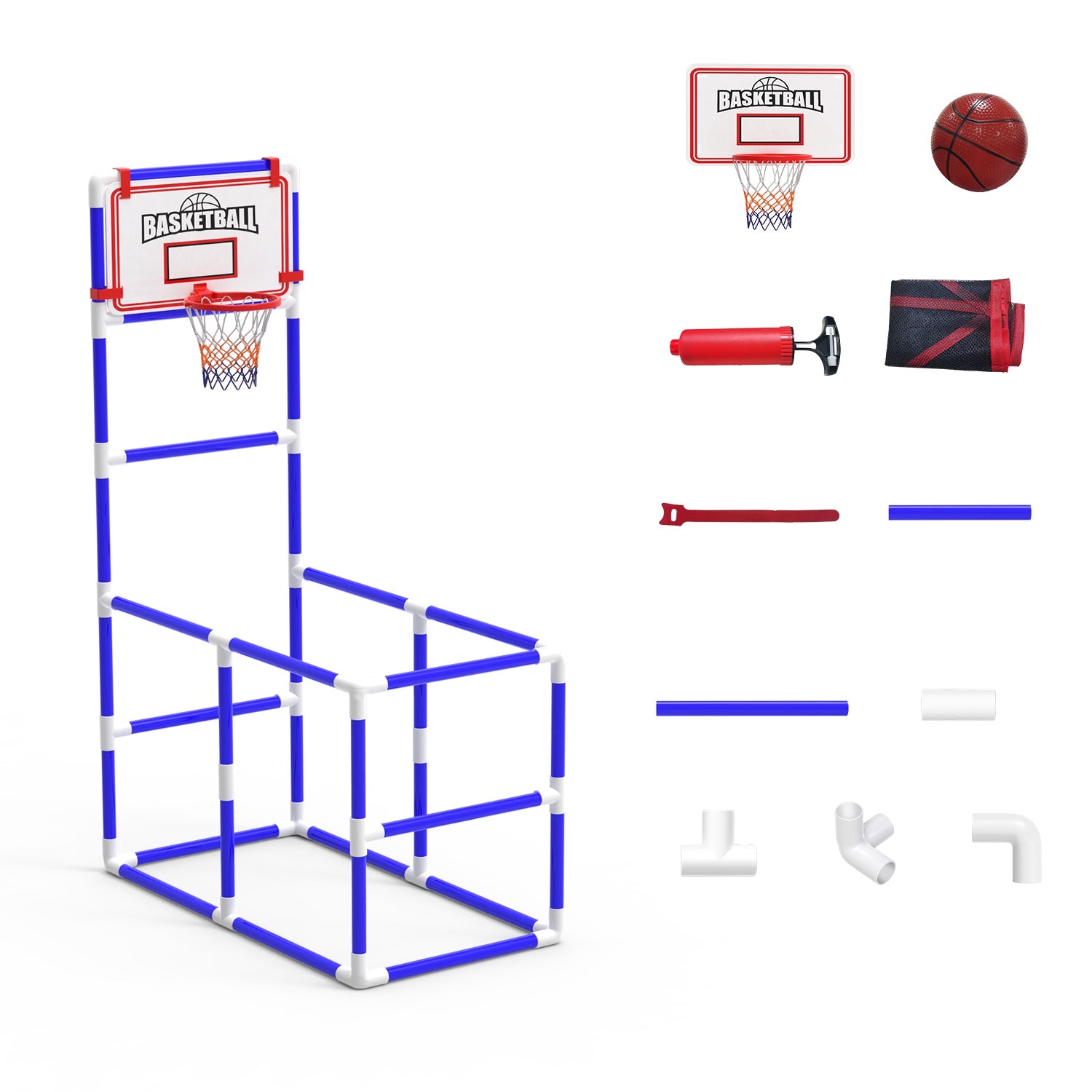 Adjustable Height Basketball Hoop Arcade Game