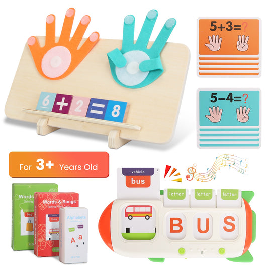 Talking Flash Cards And Finger Counting Math Board