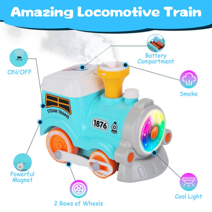 Electric Train Set With Smokes Light Sound