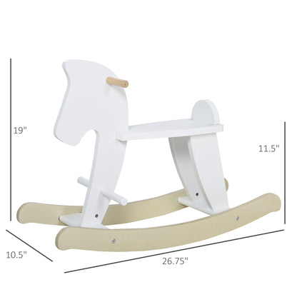 Wooden Rocking Horse Toddler Baby Ride-on