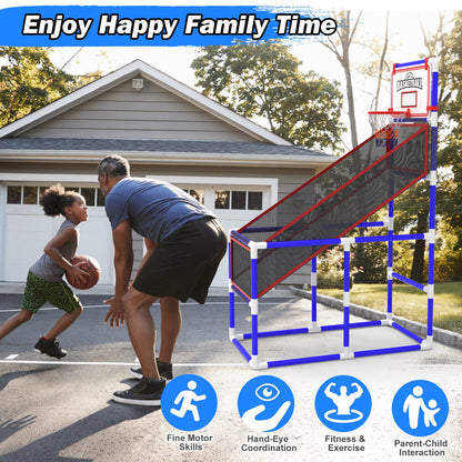 Adjustable Height Basketball Hoop Arcade Game
