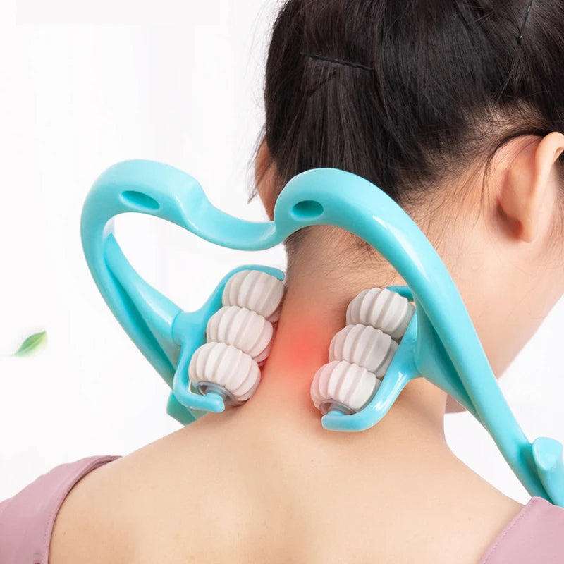 6 Wheel Pressure Point Neck Massager