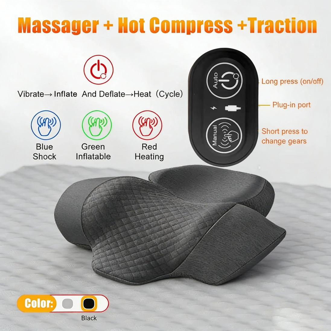 Electric Neck Massager Cervical Pillow