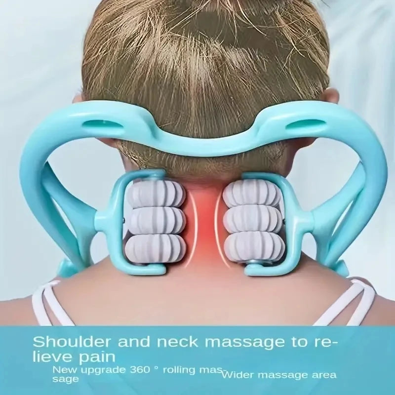 6 Wheel Pressure Point Neck Massager