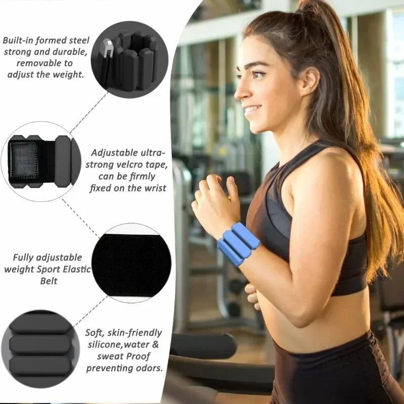 Adjustable Wrist & Ankle Weights for Fitness Training