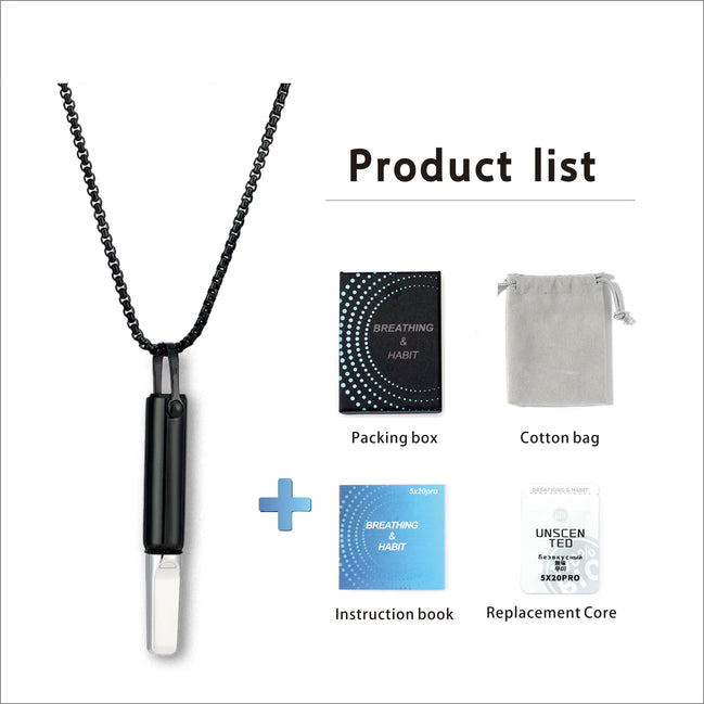 Breathlace Necklace Quit Smoking Anxiety Relief