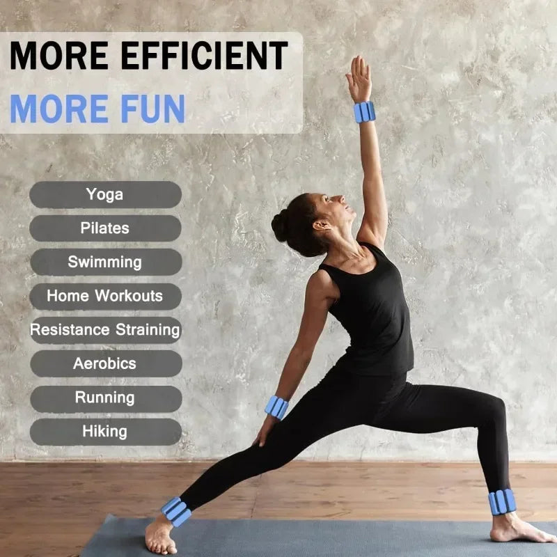 Adjustable Wrist & Ankle Weights for Fitness Training
