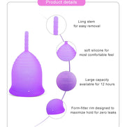 Soft Menstrual Cup - Super Soft and Flexible