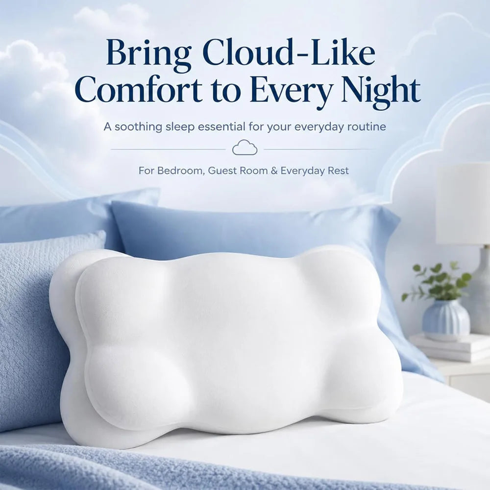Ergonomic Memory Foam Cervical Support Pillow