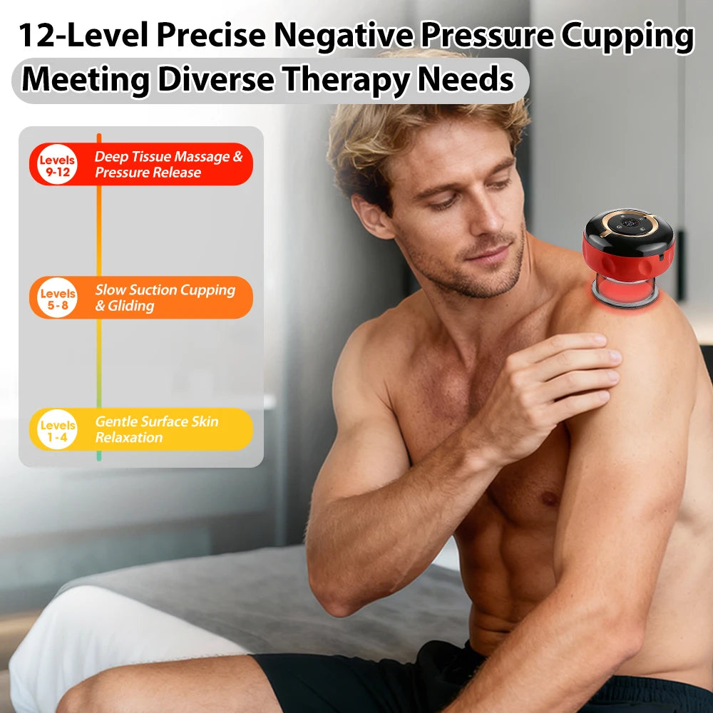 Smart Red Light Cupping Massager
