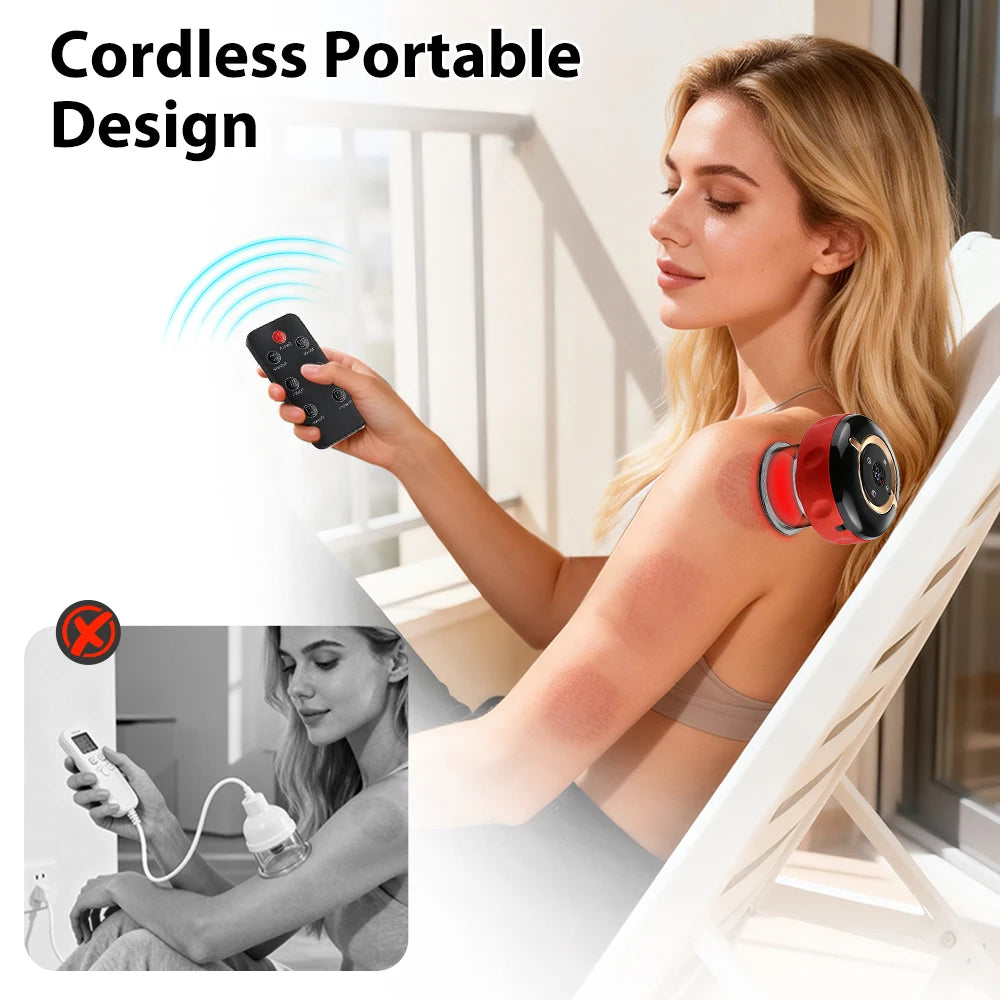 Smart Red Light Cupping Massager