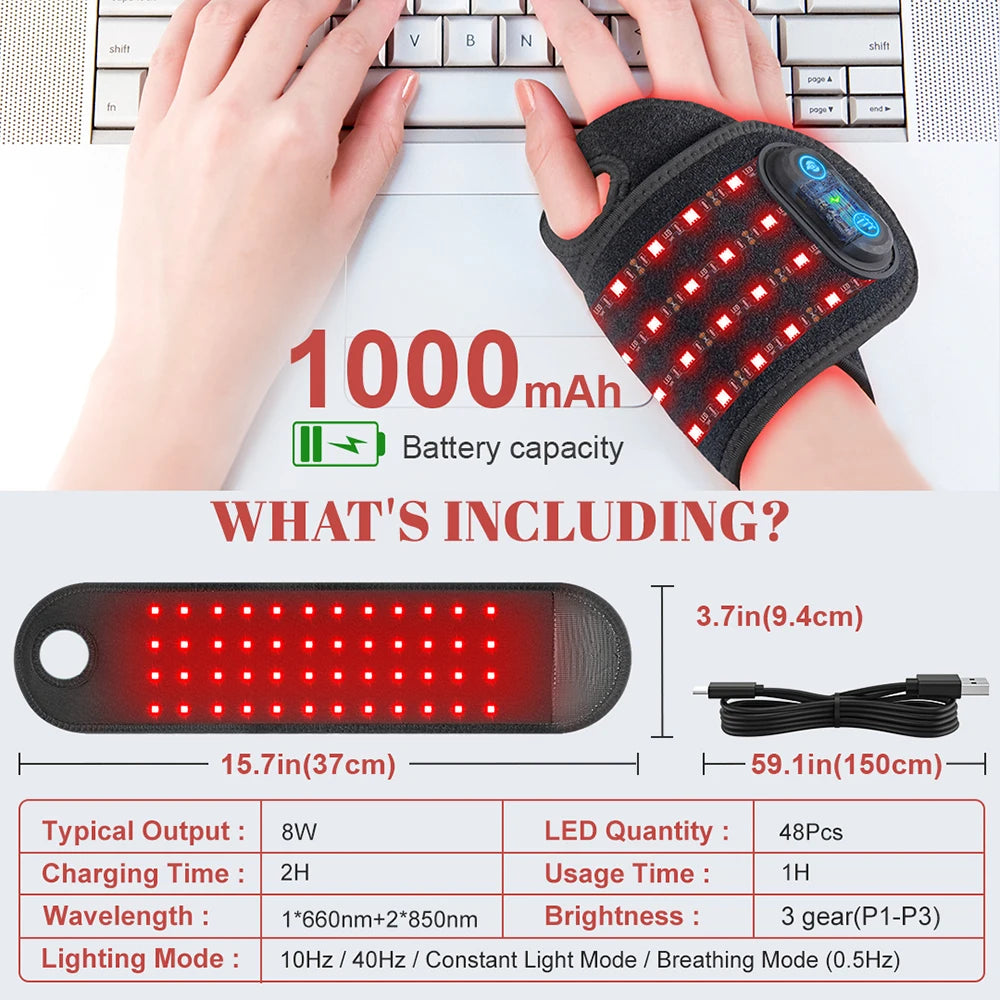 Red Light Therapy Strap - GleamPrism