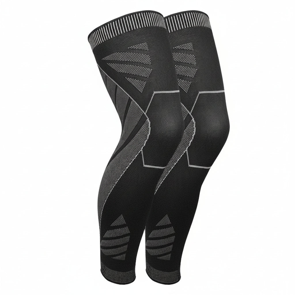 Sports Full Leg Compression Sleeves Knee Braces Support Protector