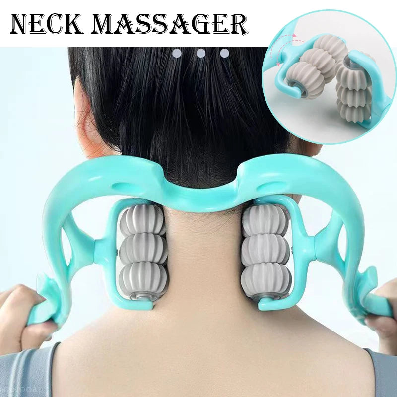 6 Wheel Pressure Point Neck Massager