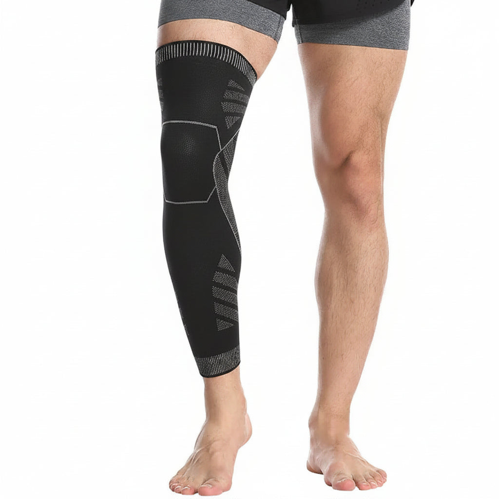 Sports Full Leg Compression Sleeves Knee Braces Support Protector