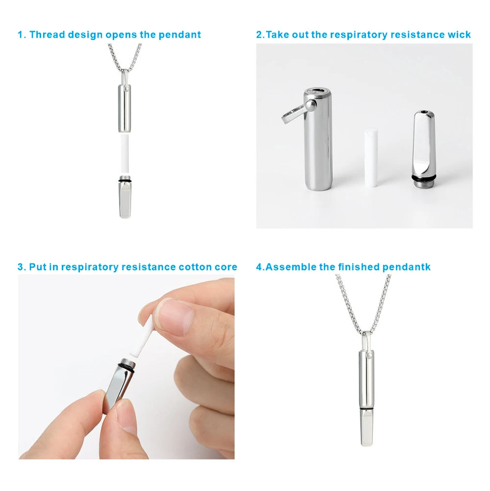 Breathlace Necklace Quit Smoking Anxiety Relief