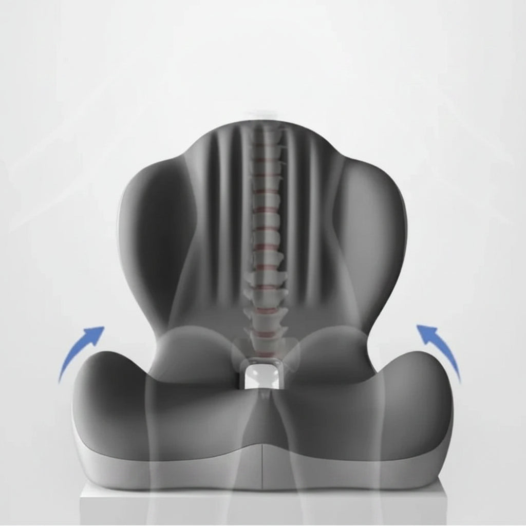 Ergonomic Seat Cushion with Lumbar Support