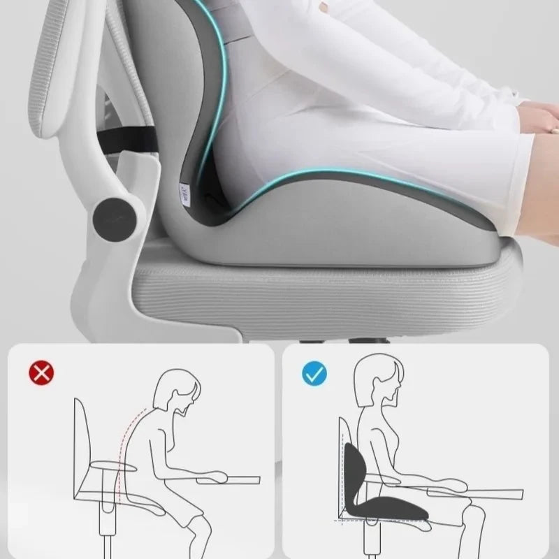 Ergonomic Seat Cushion with Lumbar Support