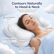 Ergonomic Memory Foam Cervical Support Pillow