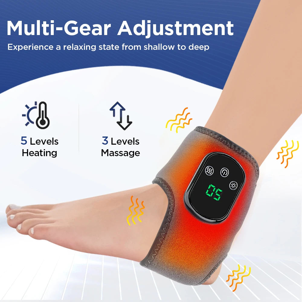 Heated Foot Massager with Vibration & Hot Compress